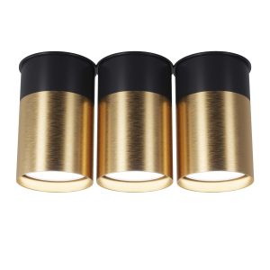 Точковий спот BP Black/White Gold трійний, арт. 25606 - Зображення 5