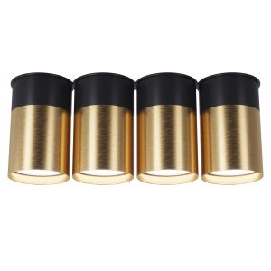 Точковий спот BP Black/White Gold на 4 лампи, арт. 25624 - Зображення 3