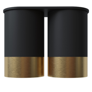 Точковий спот BP Black/White Gold двійний NEW, арт. 28003 - Зображення 4