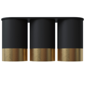 Точковий спот BP Black/White Gold трійний NEW, арт. 28005 - Зображення 3