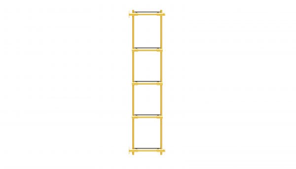 Стелаж латунний Light 1, арт. 33063 - Зображення 3